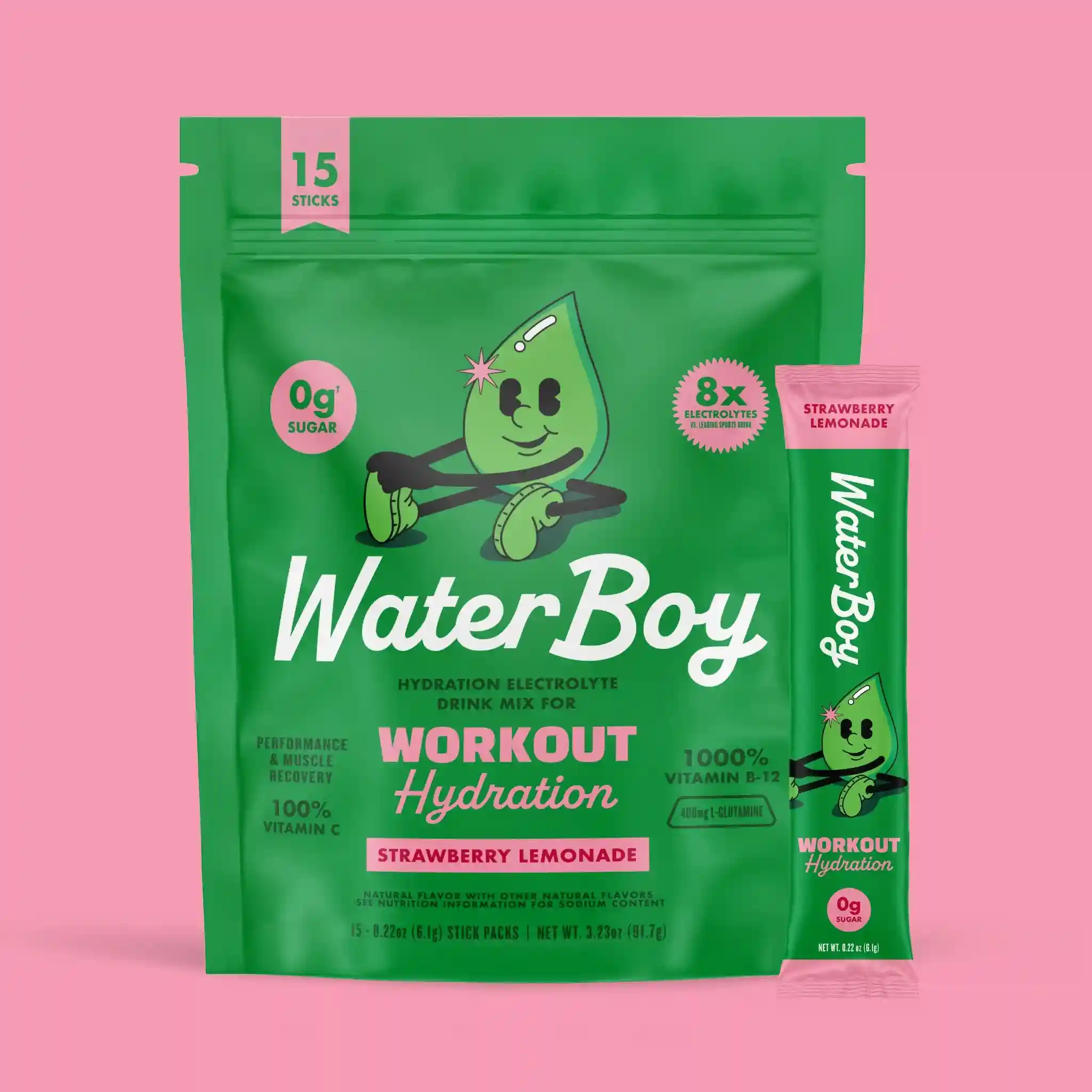 Workout Hydration Strawberry Lemonade